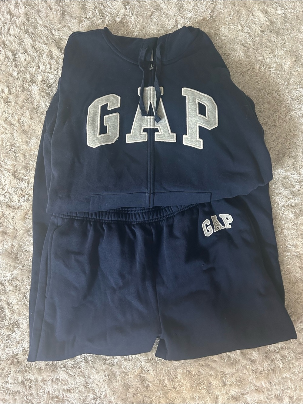 GAP Navy Zip Hoodie and Matching Sweatpants